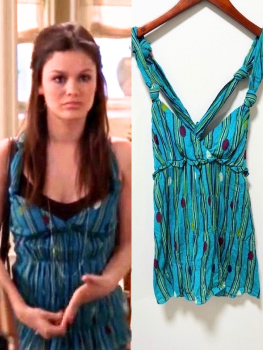 Y2K 2000s Marc Jacobs Top ASO Summer Roberts The O.C. Empire Waist Size 6